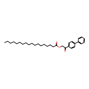 2-(Biphenyl-4-yl)-2-oxoethyl octadecanoate structure