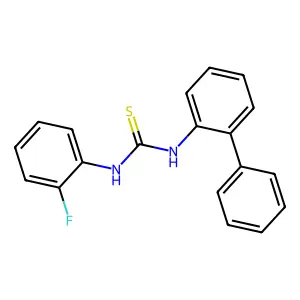 1-Biphenyl-2-yl-3-(2-fluorophenyl)thiourea structure