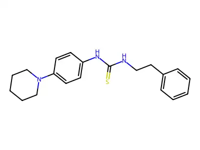 1-(2-Phenylethyl)-3-(4-piperidin-1-ylphenyl)thiourea structure