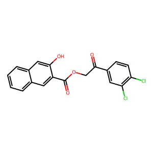 2-(3,4-Dichlorophenyl)-2-oxoethyl 3-hydroxy-2-naphthoate structure