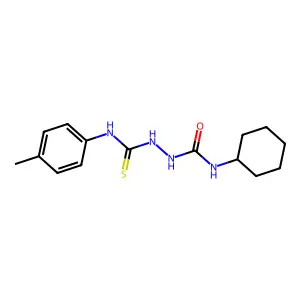1-Cyclohexyl-3-[(4-methylphenyl)carbamothioylamino]urea structure