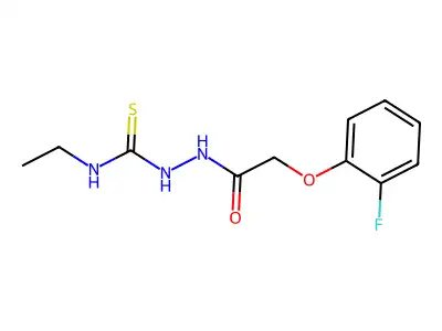 1-Ethyl-3-[[2-(2-fluorophenoxy)acetyl]amino]thiourea structure