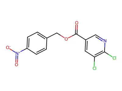 (4-Nitrophenyl)methyl 5,6-dichloropyridine-3-carboxylate structure