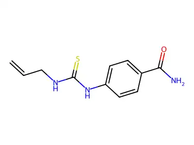 1-Allyl-3-(4-carbamoylphenyl)thiourea structure