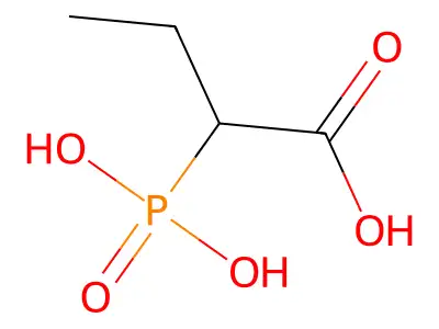 2-Phosphonobutyric acid structure