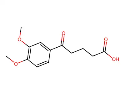 5-(3,4-Dimethoxyphenyl)-5-oxopentanoic acid structure