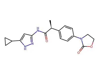 3-Aminopyrazole deriv. 35 structure
