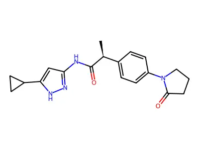3-Aminopyrazole deriv. 12 structure