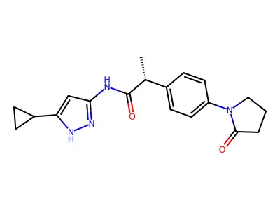 3-Aminopyrazole deriv. 12 structure