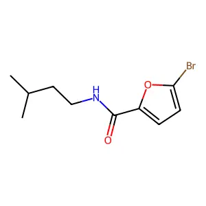 5-bromo-N-(3-methylbutyl)furan-2-carboxamide structure