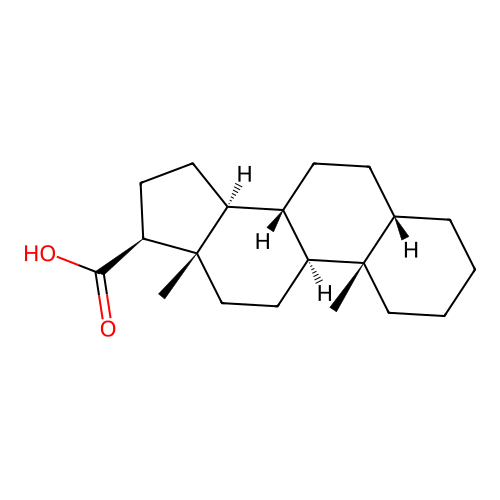 Androstane-17-carboxylic acid, (5beta,17beta)- structure