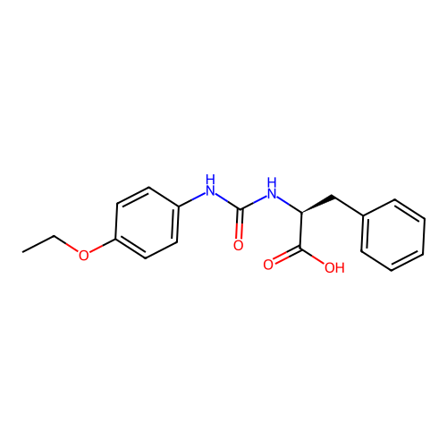 (S)-2-[3-(4-Ethoxy-phenyl)-ureido]-3-phenyl-propionic acid structure