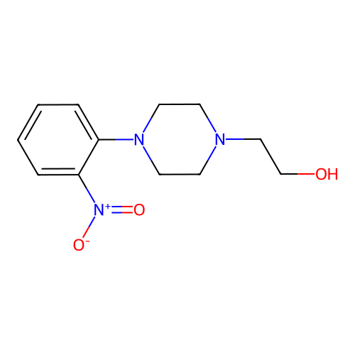 2-[4-(2-Nitrophenyl)piperazin-1-yl]ethanol structure