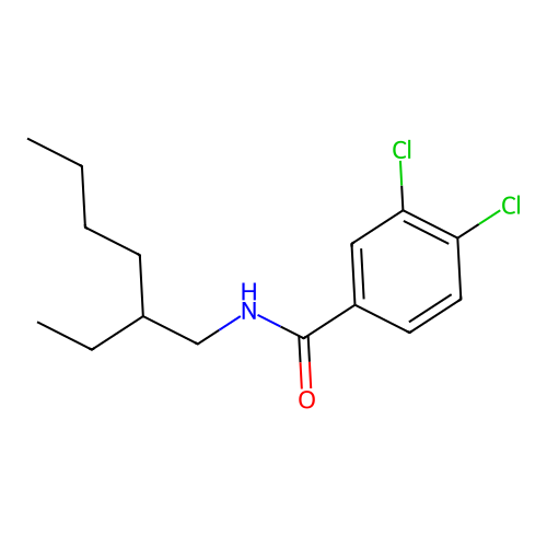 3,4-dichloro-N-(2-ethylhexyl)benzamide structure