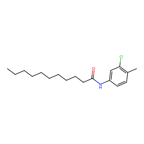 N-(3-chloro-4-methylphenyl)undecanamide structure