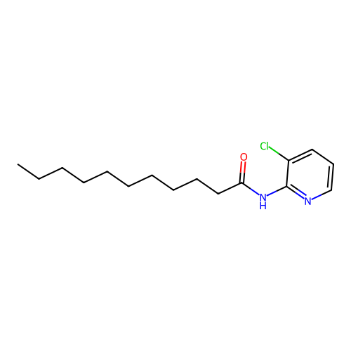 N-(3-chloropyridin-2-yl)undecanamide structure