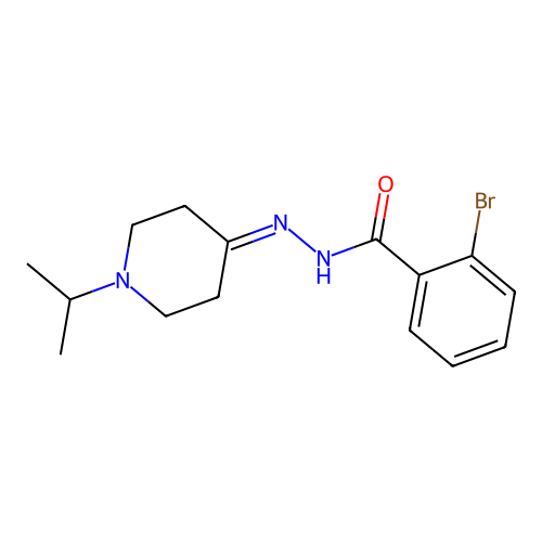 2-Bromo-N'-(1-isopropyl-4-piperidinylidene)benzohydrazide structure