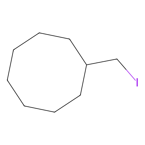 Iodomethylcyclooctane structure