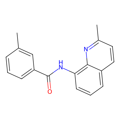 3-methyl-N-(2-methylquinolin-8-yl)benzamide structure