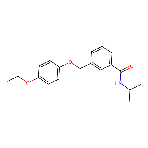 3-[(4-ethoxyphenoxy)methyl]-N-propan-2-ylbenzamide structure