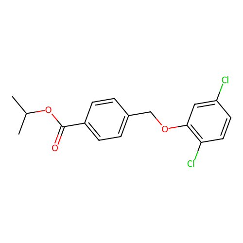 Propan-2-yl 4-[(2,5-dichlorophenoxy)methyl]benzoate structure