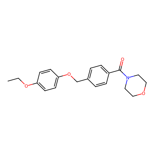 4-{4-[(4-Ethoxyphenoxy)methyl]benzoyl}morpholine structure