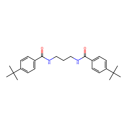 N,N'-1,3-propanediylbis(4-tert-butylbenzamide) structure