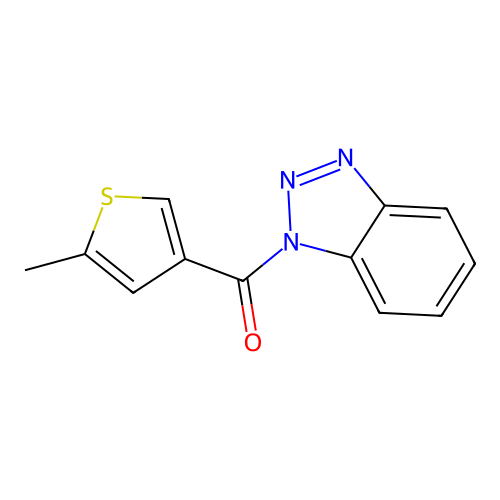 Benzotriazol-1-yl-(5-methylthiophen-3-yl)methanone structure