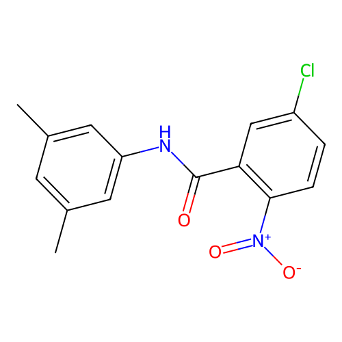 5-chloro-N-(3,5-dimethylphenyl)-2-nitrobenzamide structure