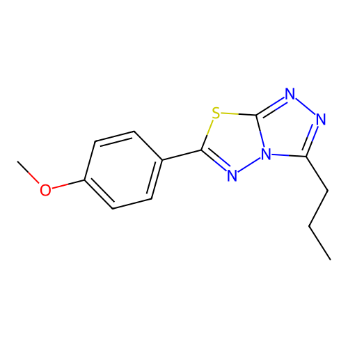 6-(4-Methoxyphenyl)-3-propyl-[1,2,4]triazolo[3,4-b][1,3,4]thiadiazole structure