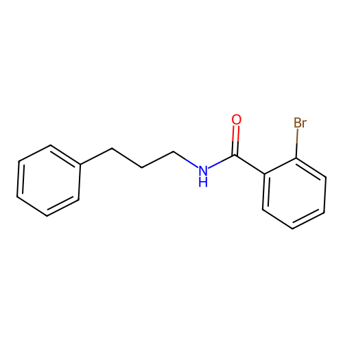 2-bromo-N-(3-phenylpropyl)benzamide structure