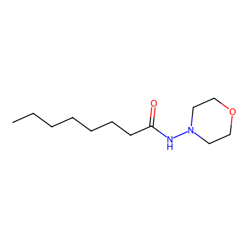 N-morpholin-4-yloctanamide structure