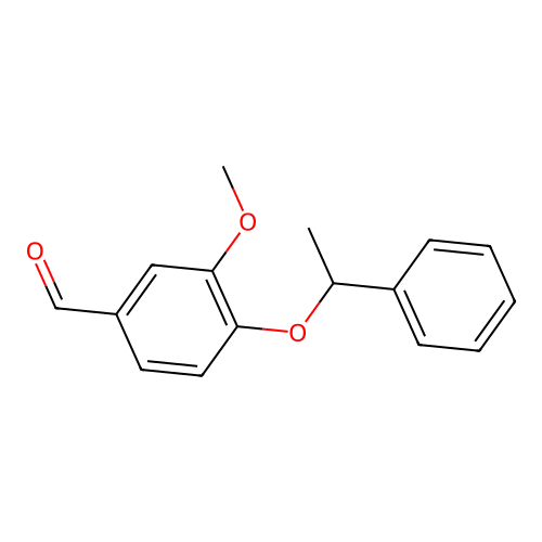 3-Methoxy-4-(1-phenylethoxy)benzaldehyde structure