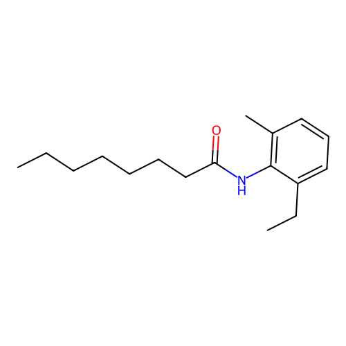 N-(2-ethyl-6-methylphenyl)octanamide structure