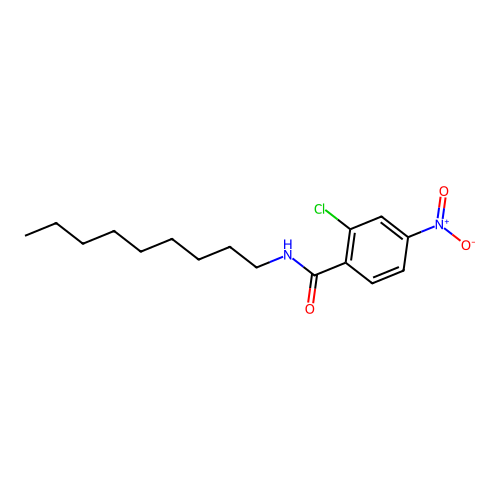 2-chloro-4-nitro-N-nonylbenzamide structure