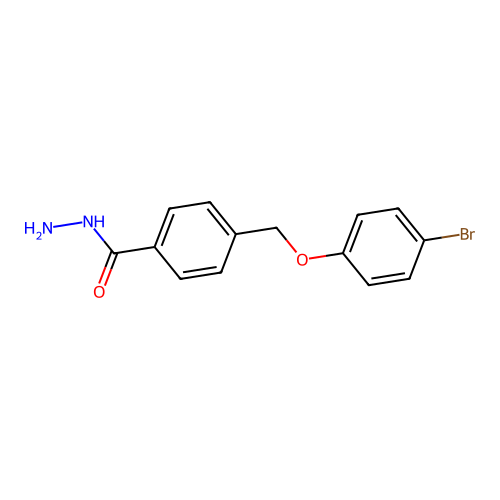 4-[(4-Bromophenoxy)methyl]benzohydrazide structure