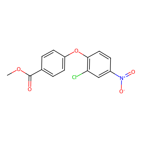 Methyl 4-(2-chloro-4-nitrophenoxy)benzoate structure