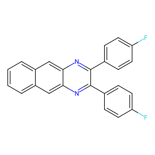 2,3-Bis(4-fluorophenyl)benzo[g]quinoxaline structure
