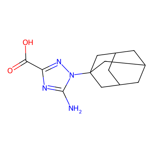 1-(1-adamantyl)-5-amino-1,2,4-triazole-3-carboxylic Acid structure