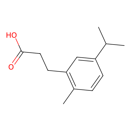 3-(2-Methyl-5-propan-2-ylphenyl)propanoic acid structure