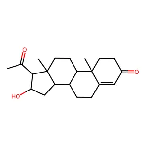 16-Hydroxyprogesterone structure