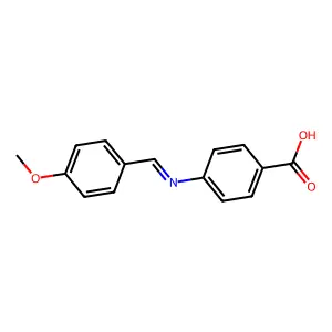 4-(4-Methoxybenzylideneamino)benzoic acid structure