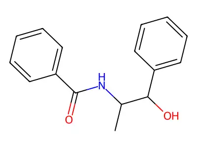N-(1-hydroxy-1-phenylpropan-2-yl)benzamide structure