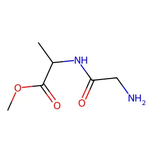 Methyl 2-(2-aminoacetamido)propanoate structure