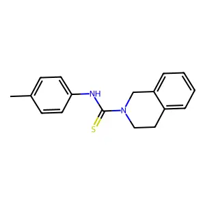 N-(4-methylphenyl)-3,4-dihydroisoquinoline-2(1H)-carbothioamide structure