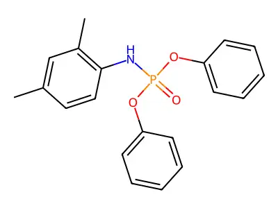 Phosphoramidic acid, (2,4-dimethylphenyl)-, diphenyl ester structure