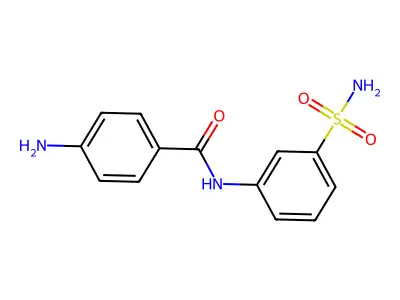 4-amino-N-(3-sulfamoylphenyl)benzamide structure