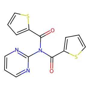 N-(Pyrimidin-2-YL)-N-(thiophene-2-carbonyl)thiophene-2-carboxamide structure