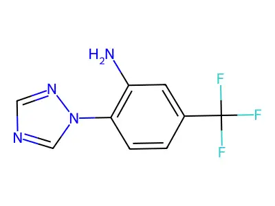 2-(1H-1,2,4-triazol-1-yl)-5-(trifluoromethyl)aniline structure
