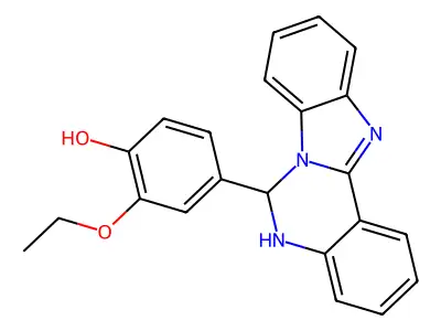 4-(5,6-Dihydrobenzimidazo[1,2-c]quinazolin-6-yl)-2-ethoxyphenol structure